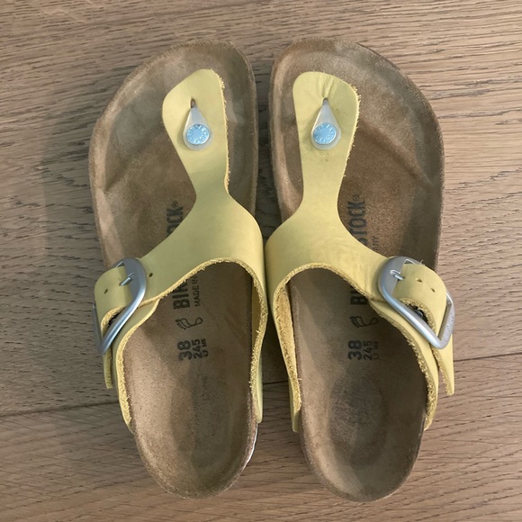 Birkenstock Shoes - Birkenstock big buckle gizeh leather 38 reg